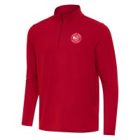 Кофта на короткой молнии Atlanta Hawks Antigua Intent - Red