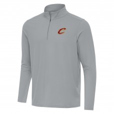 Cleveland Cavaliers Antigua Gray Intent Quarter-Zip Top