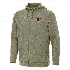 Толстовка на молнии Chicago Bulls Antigua Olive Effortless