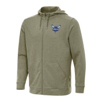 Толстовка на молнии Charlotte Hornets Antigua Effortless - Olive