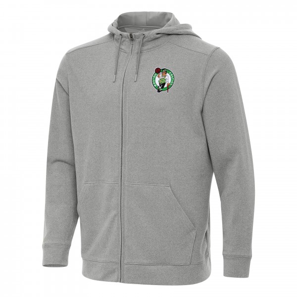 Толстовка на молнии Boston Celtics Antigua Effortless - Heather Gray