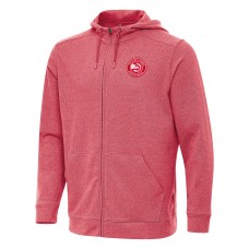 Толстовка на молнии Atlanta Hawks Antigua Effortless - Heather Red