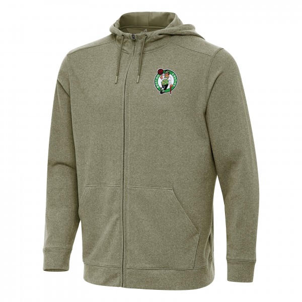 Толстовка на молнии Boston Celtics Antigua Effortless - Olive