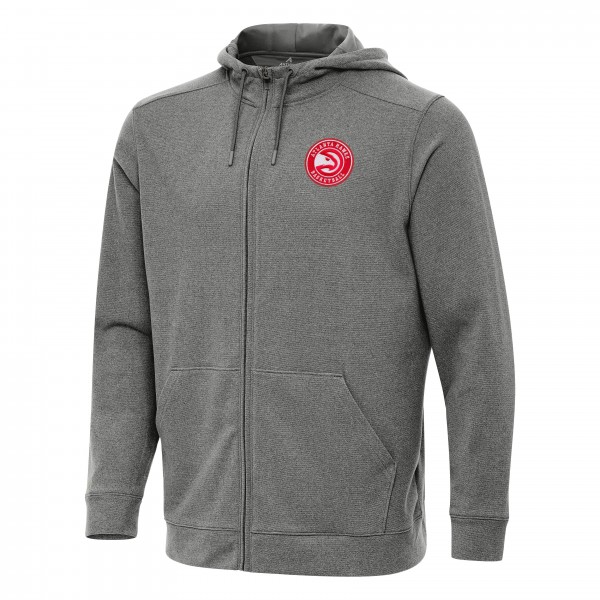 Толстовка на молнии Atlanta Hawks Antigua Effortless - Heather Charcoal