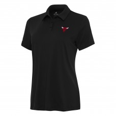 WoChicago Bulls Antigua Black Reprocess Polo