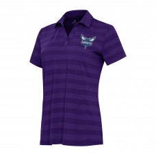 Поло WoCharlotte Hornets Antigua Purple Tunnel