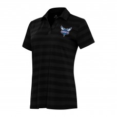 Поло WoCharlotte Hornets Antigua Black Tunnel