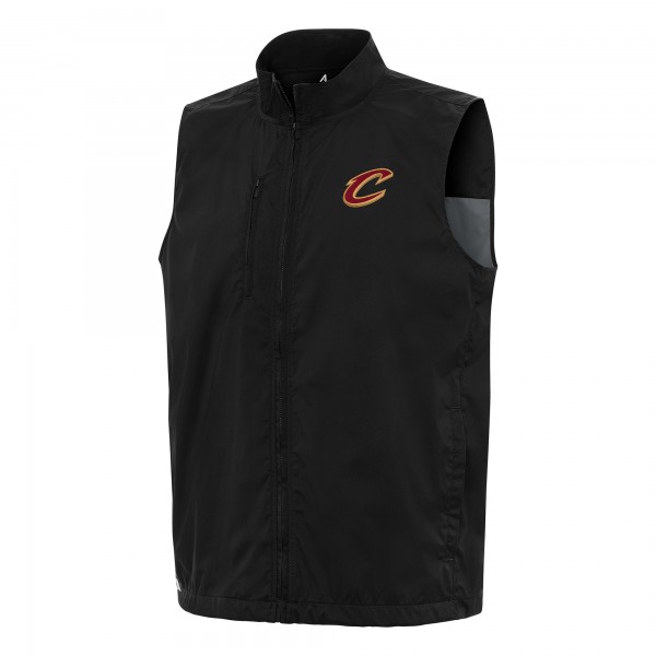 Cleveland Cavaliers Antigua Black Brisk Full-Zip Vest