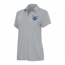 Поло WoCharlotte Hornets Antigua Gray Era