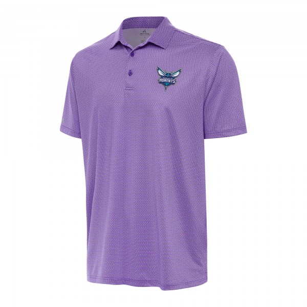 Поло Charlotte Hornets Antigua Rings - Purple/White