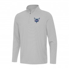 Кофта на короткой молнии Charlotte Hornets Antigua Twine - Gray