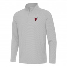 Кофта на короткой молнии Chicago Bulls Antigua Gray Twine
