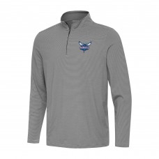 Кофта на короткой молнии Charlotte Hornets Antigua Black Twine