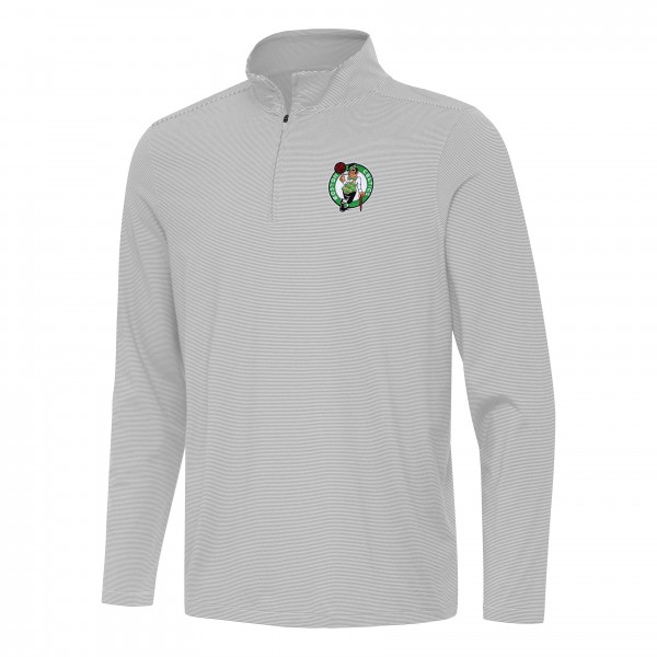Кофта на короткой молнии Boston Celtics Antigua Twine - Gray
