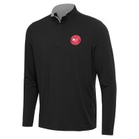 Кофта на короткой молнии Atlanta Hawks Antigua Content - Black/Gray