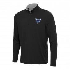 Кофта на короткой молнии Charlotte Hornets Antigua Content - Black/Gray