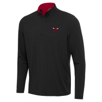 Кофта на короткой молнии Chicago Bulls Antigua Black/Red Content