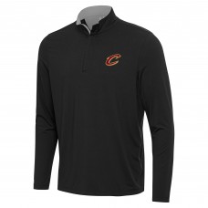 Cleveland Cavaliers Antigua Black/Gray Content Quarter-Zip Top