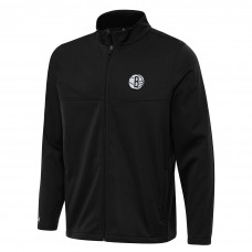 Толстовка на молнии Brooklyn Nets Antigua Black Links 2 Golf