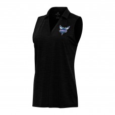 Поло без рукавов WoCharlotte Hornets Antigua Heather Black Layout