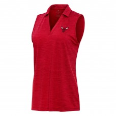 Поло без рукавов WoChicago Bulls Antigua Heather Red Layout