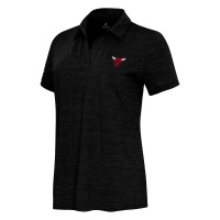 Поло WoChicago Bulls Antigua Heather Black Layout V-Neck