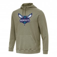 Толстовка Charlotte Hornets Antigua Cloud - Heather Olive