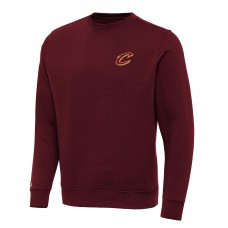 Cleveland Cavaliers Antigua Burgundy Victory Crewneck Pullover Sweatshirt