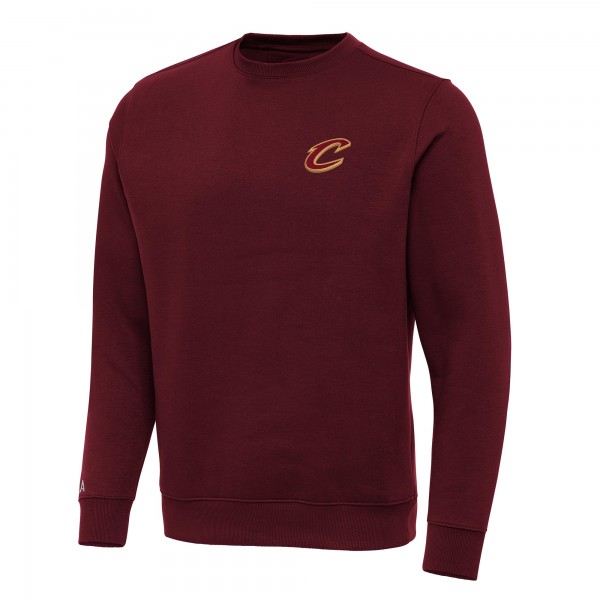 Cleveland Cavaliers Antigua Burgundy Victory Crewneck Pullover Sweatshirt