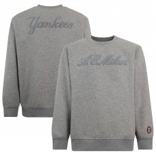 Кофта New York Yankees x AC Milan Heather Gray Script Fleece
