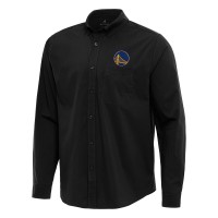 Рубашка Golden State Warriors Antigua Flight Woven Tri-Blend - Black