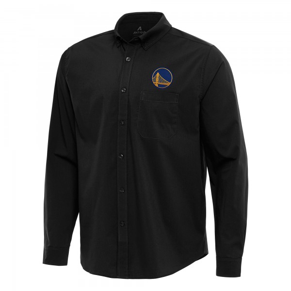Рубашка Golden State Warriors Antigua Flight Woven Tri-Blend - Black