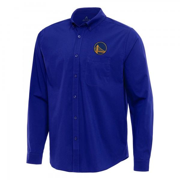Рубашка Golden State Warriors Antigua Flight Woven Tri-Blend - Royal