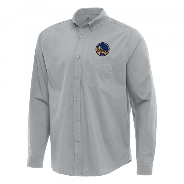 Рубашка Golden State Warriors Antigua Flight Woven Tri-Blend - Gray