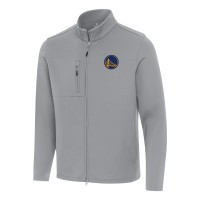 Кофта на молнии Golden State Warriors Antigua Objection Double-Peached - Gray