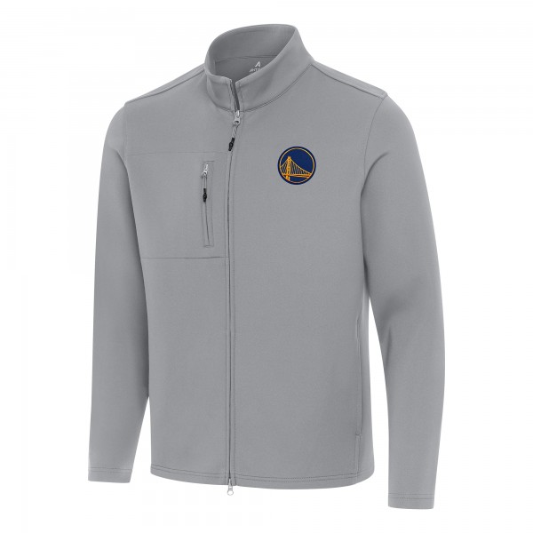 Кофта на молнии Golden State Warriors Antigua Objection Double-Peached - Gray