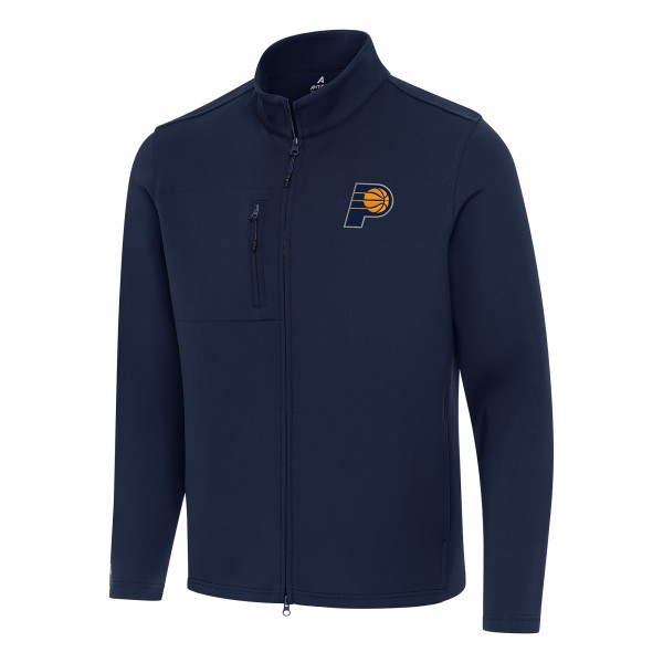 Indiana Pacers Antigua Navy Objection Double-Peached Full-Zip Jacket