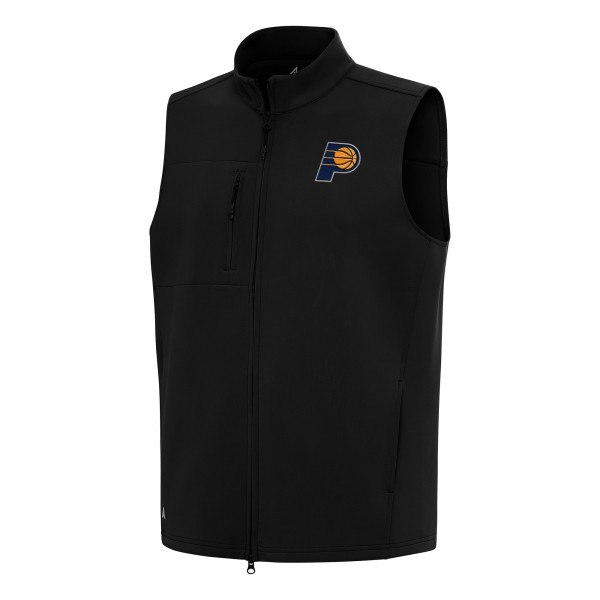 Indiana Pacers Antigua Black Demand Full-Zip Vest