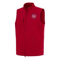 Detroit Pistons Antigua Red Demand Full-Zip Vest