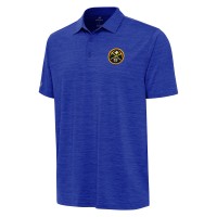 Denver Nuggets Antigua Heather Royal Layout Polo