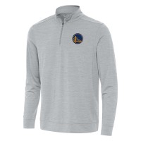 Кофта на короткой молнии Golden State Warriors Antigua Bright - Heather Gray