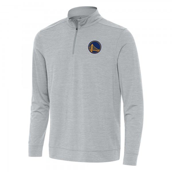 Кофта на короткой молнии Golden State Warriors Antigua Bright - Heather Gray