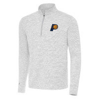 Indiana Pacers Antigua Gray Cause Quarter-Zip Top