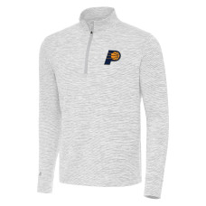 Indiana Pacers Antigua Gray Cause Quarter-Zip Top
