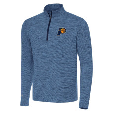 Indiana Pacers Antigua Heather Navy Cause Quarter-Zip Top