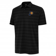 Indiana Pacers Antigua Black Tunnel Polo
