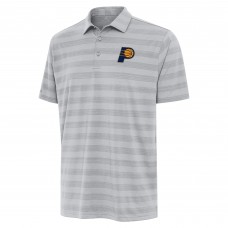 Indiana Pacers Antigua Gray Tunnel Polo