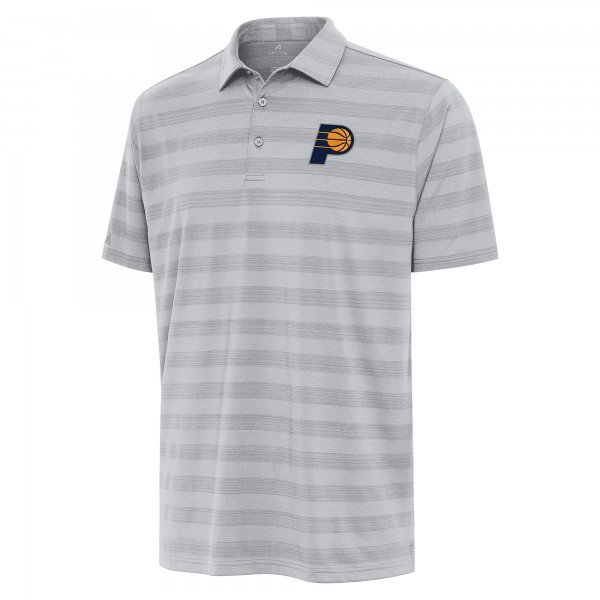 Indiana Pacers Antigua Gray Tunnel Polo