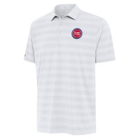 Detroit Pistons Antigua White Tunnel Polo