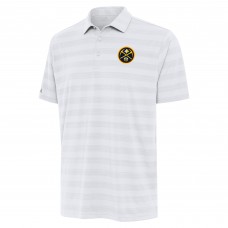 Denver Nuggets Antigua White Tunnel Polo